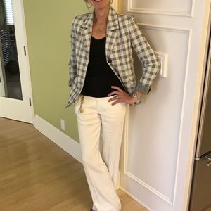 cabi Angel Trouser, linen blend lined, NWOT